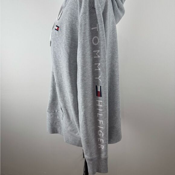 Tommy Hilfiger Light Gray Hoodie womens 1xl - Picture 4 of 14